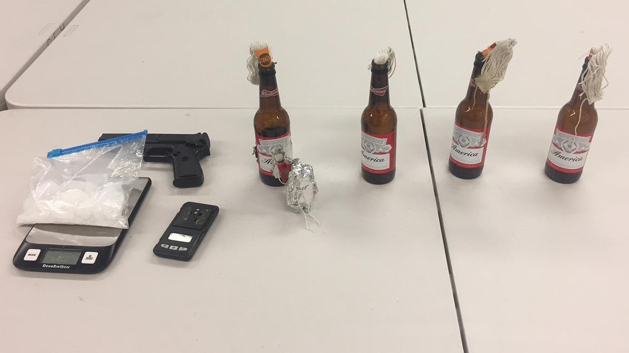 Meth, Molotov cocktails found after suspect flees Visalia PD