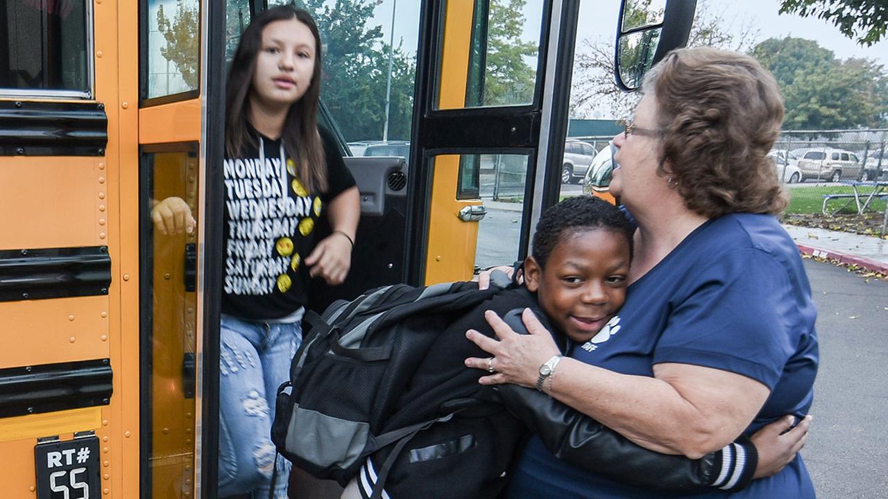 Ayer Elementary School Resource Lab Aide is First to Greet Students