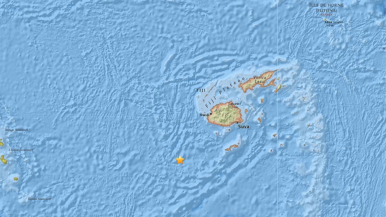 7.2 earthquake strikes near Fiji, according to USGS