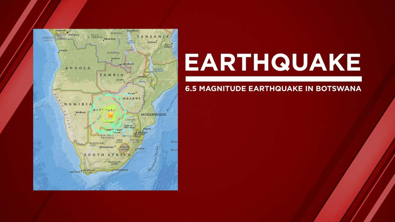 Strong 6.5-magnitude quake strikes Botswana Strong 6.5-magnitude quake strikes Botswana