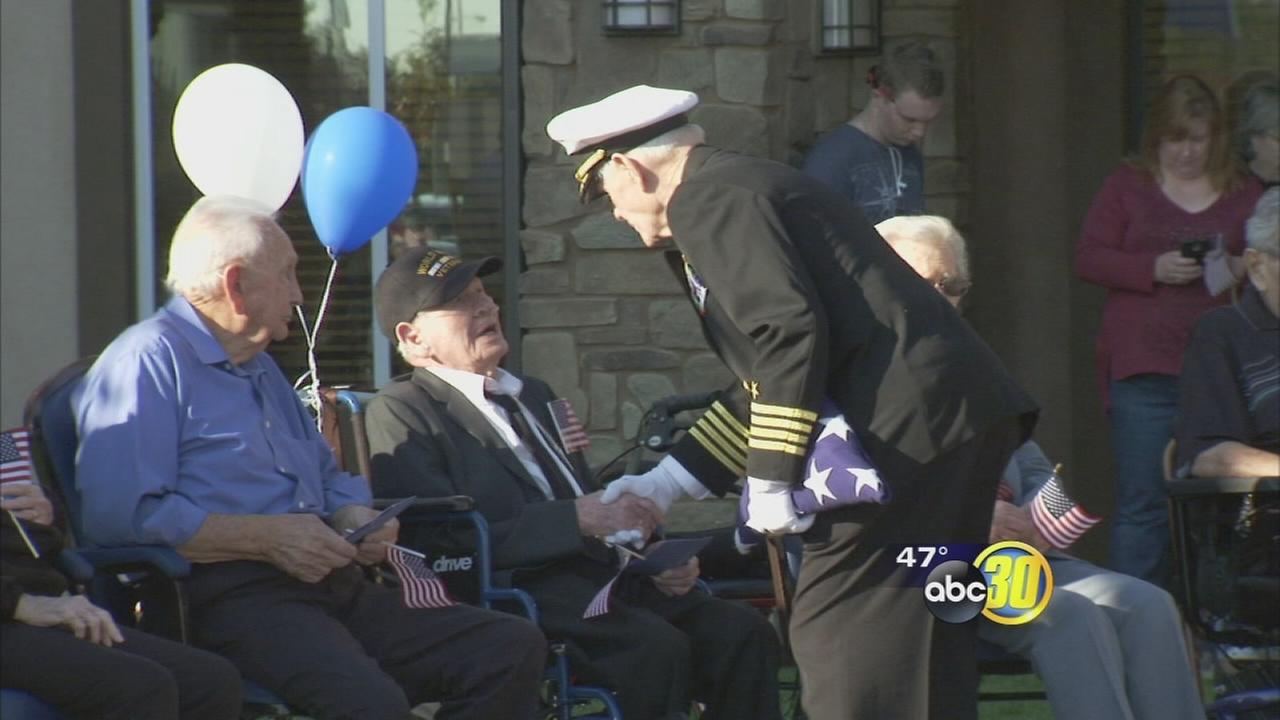 People lined the streets for the Veterans Day parade in Fresno