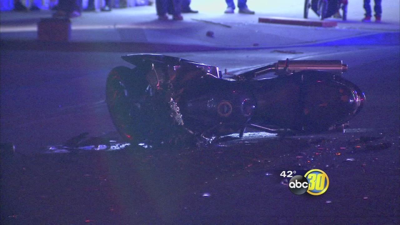 Motorcyclist seriously injured after hit and run accident in Downtown Fresno