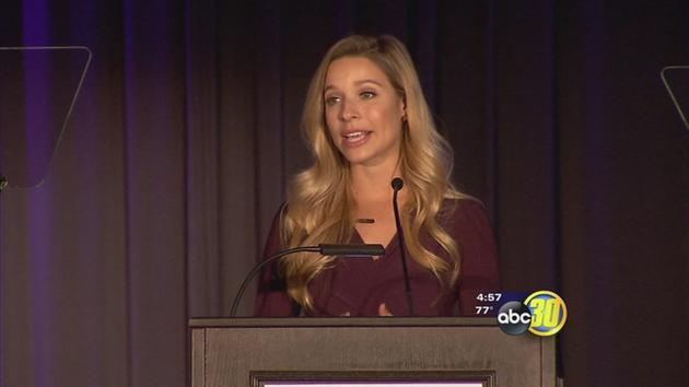 Former Miss America shares story of abuse at Marjaree Mason Center award ceremony