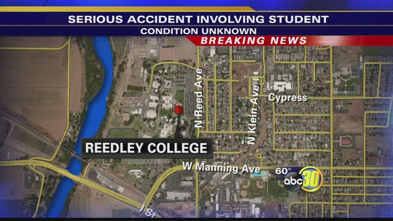 Police investigating serious accident involving high school student at Reedley College