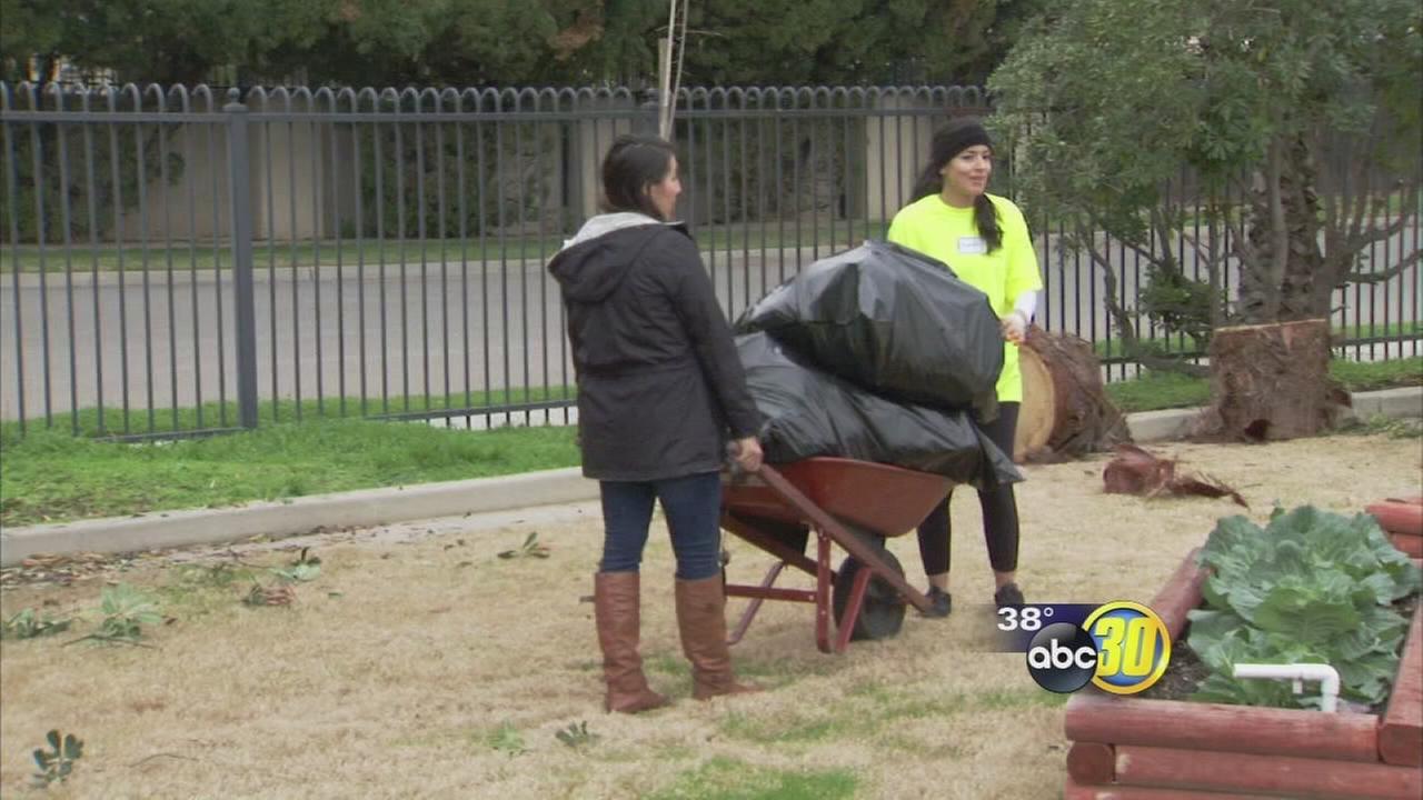 Local hospital workers volunteer on MLK Day