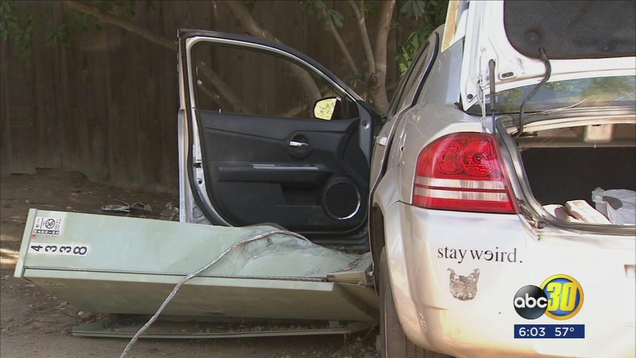 Highway patrol officers search for hit and run suspects