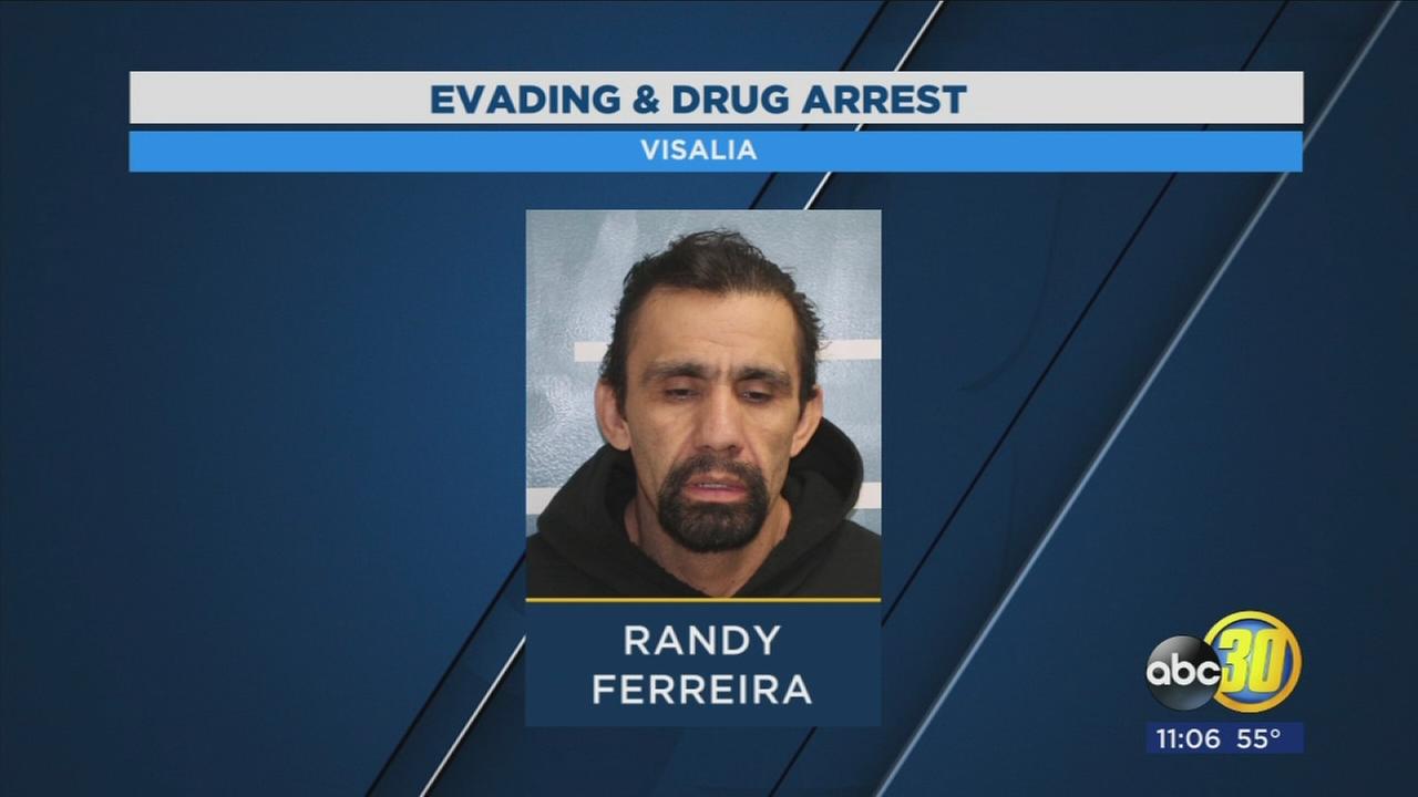 Visalia Police chase man through neighborhood, find narcotics and burglary tools in car