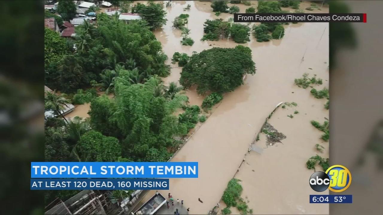 Tropical Storm Tembin batters Phillipines