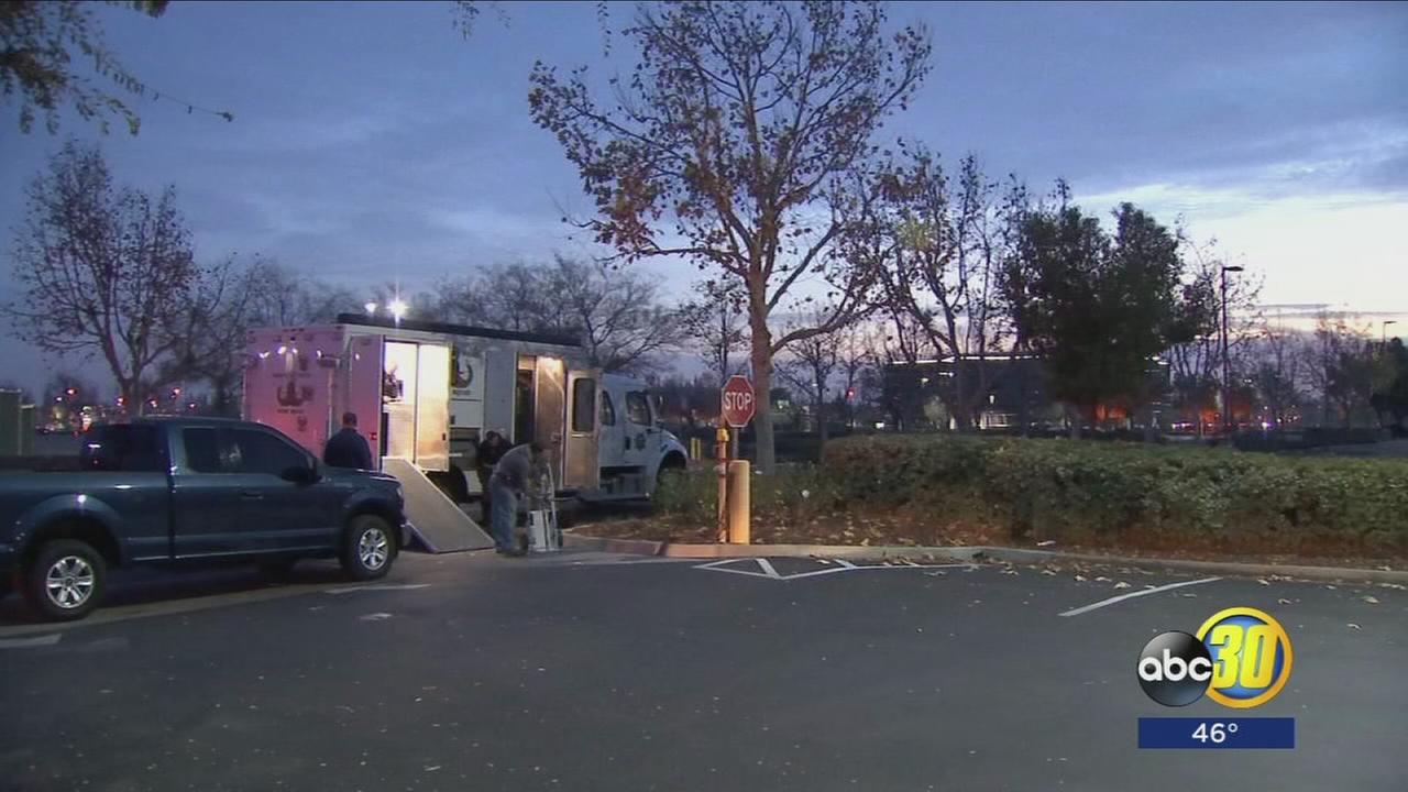 Three men hospitalized after a shooting highway stoplight