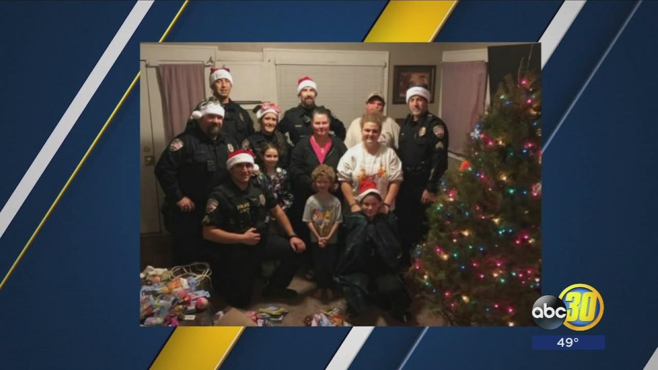 Lemoore Police officers make Christmas happen for family in need