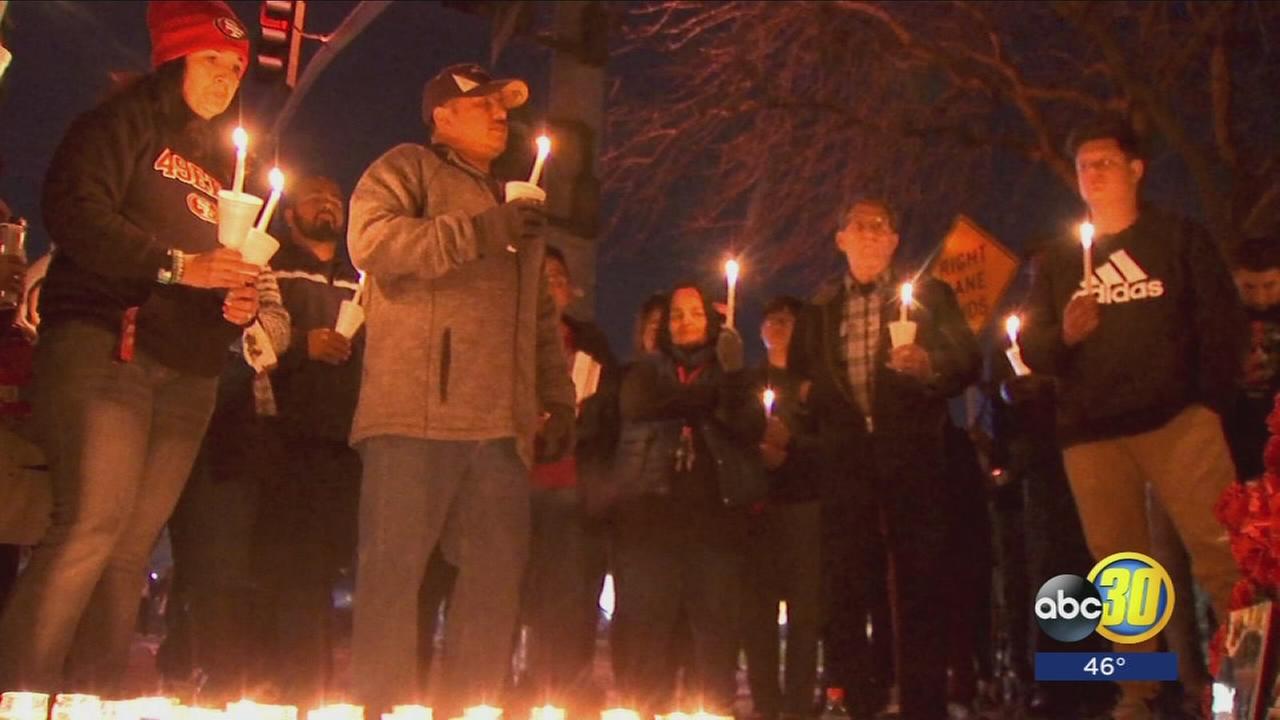 Fresno hit-and-run fatal vigil