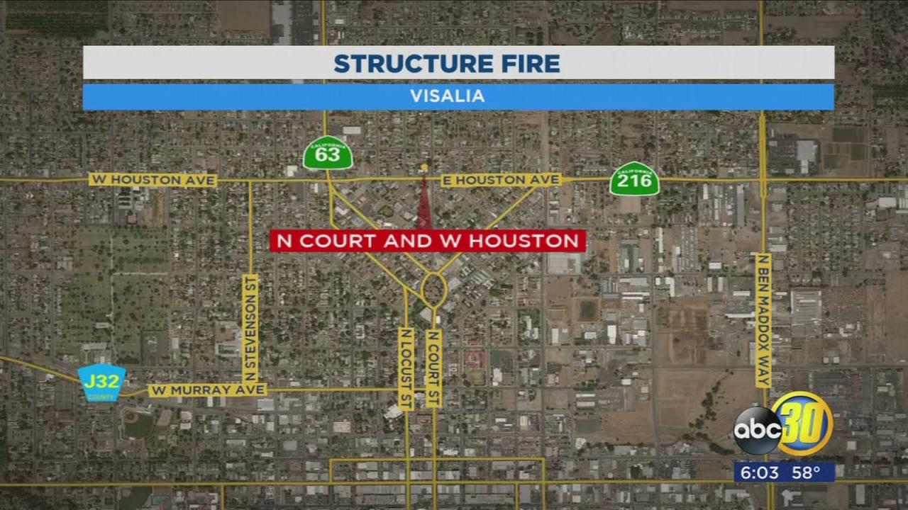 Fire leaves four homeless in Visalia