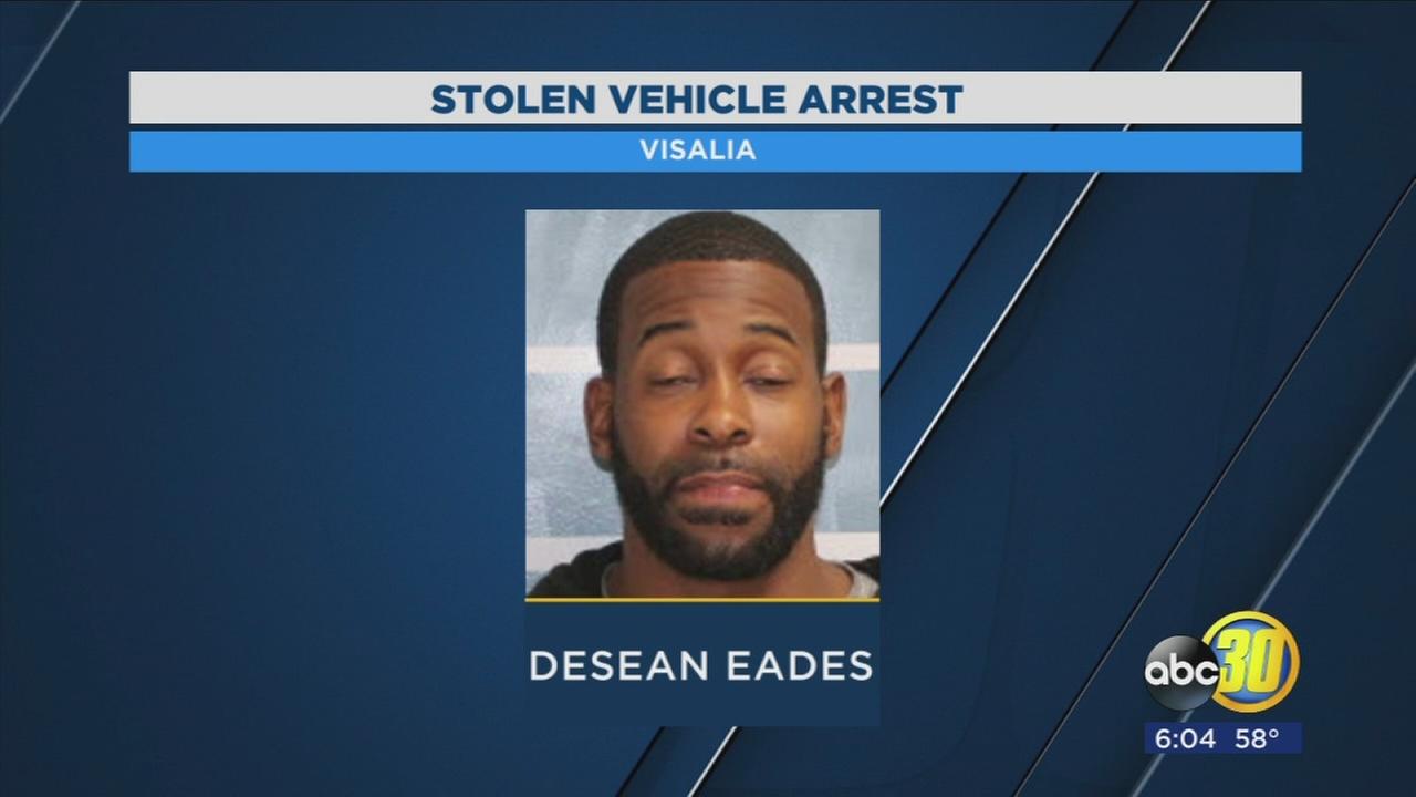 Man arrested for assaulting the driver, stealing their car in Visalia