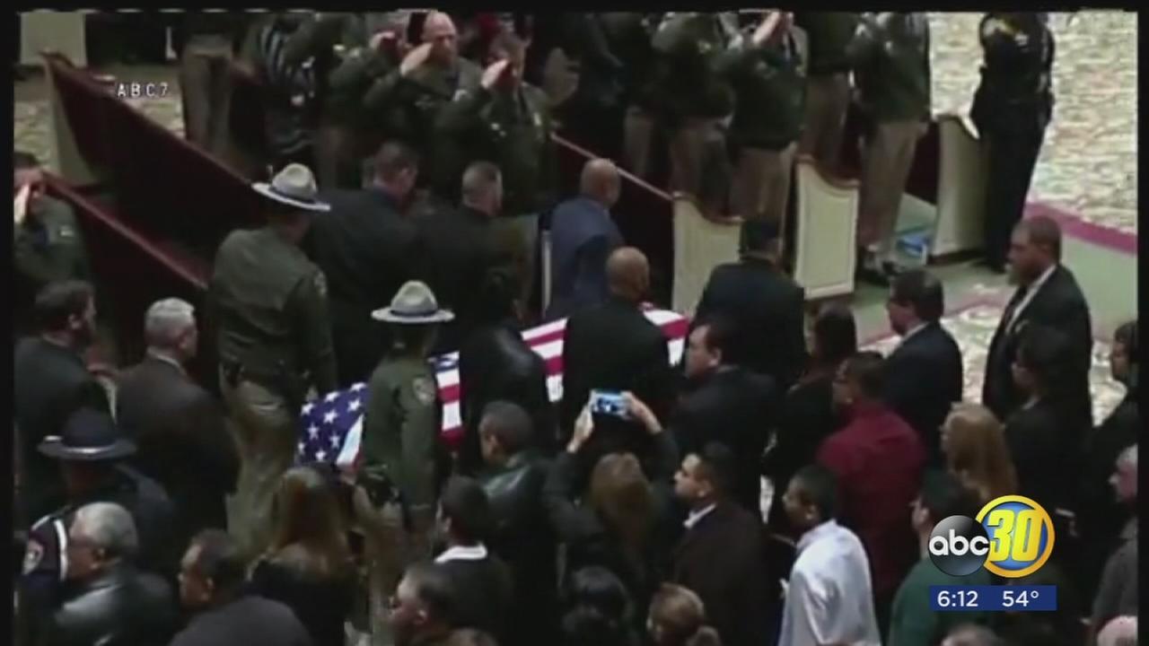 Memorial service held for CHP officer fatally struck by alleged drunk driver