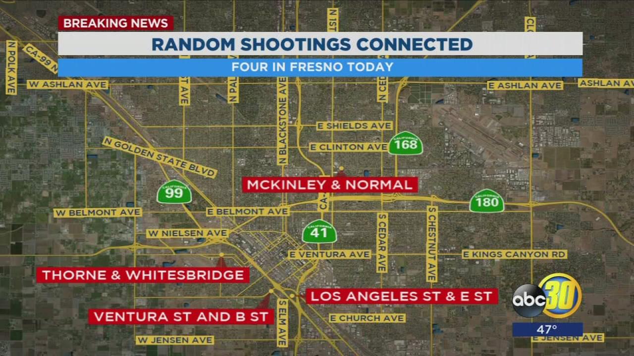 Police search for suspect after 3 injured in 4 random shootings within hours of each other