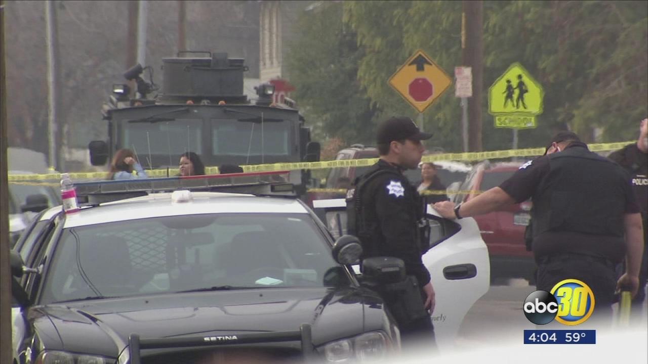 Suspect arrested after standoff in Central Fresno