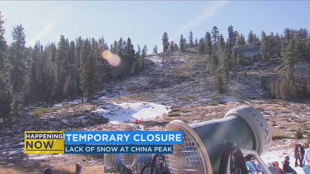 China Peak temporarily closed due to lack of snow