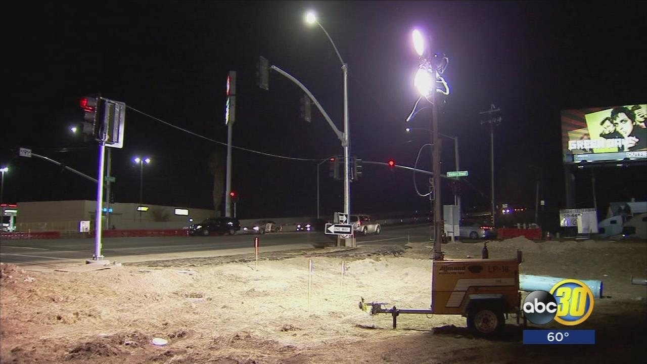 Closures on Ashlan Avenue due to constuction