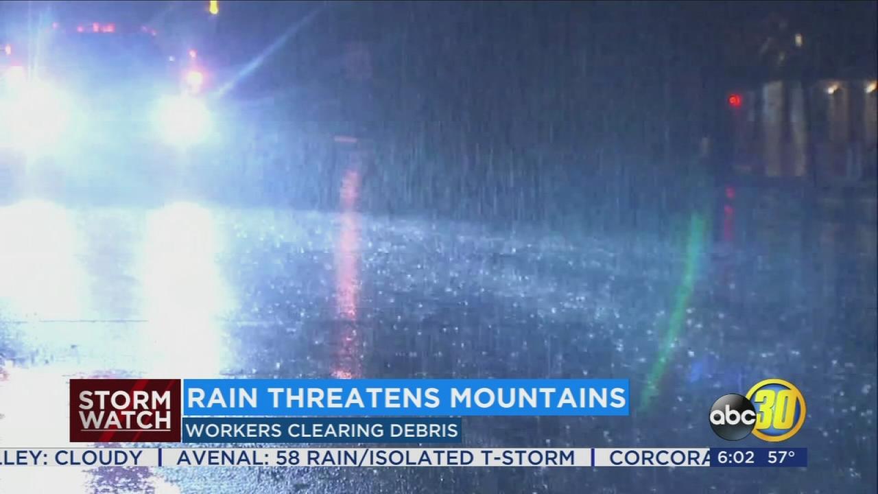 The much needed rain moving through the Valley also posing some risks for residents