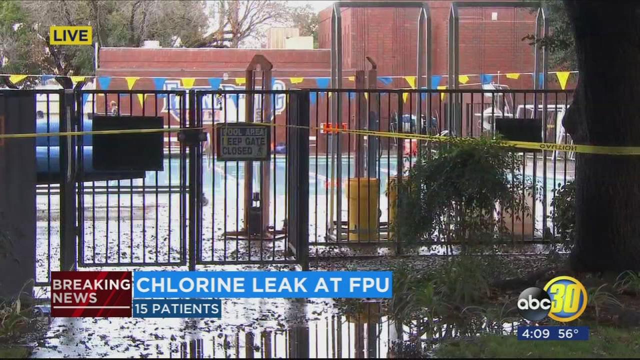 Chlorine leak at Fresno Pacific University injures 15, Fresno Fire Department says