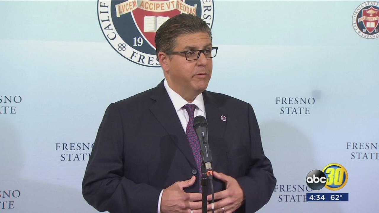 Tribute to a student who died before the university president outlined the future of Fresno State