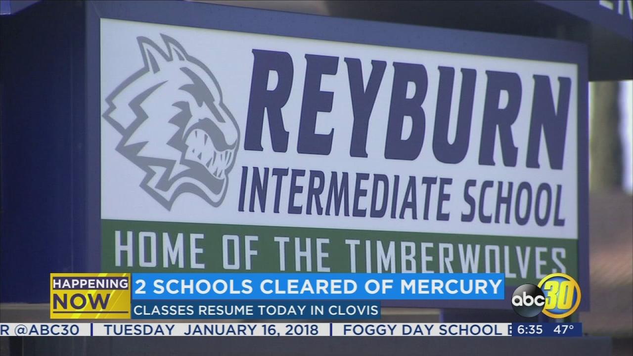 All clear given to students and teachers of 2 Clovis schools after mercury scare