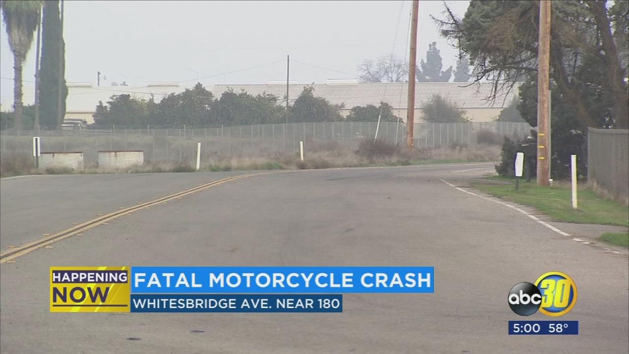 Motorcycle rider dies in crash near Highway 180 and Brawley