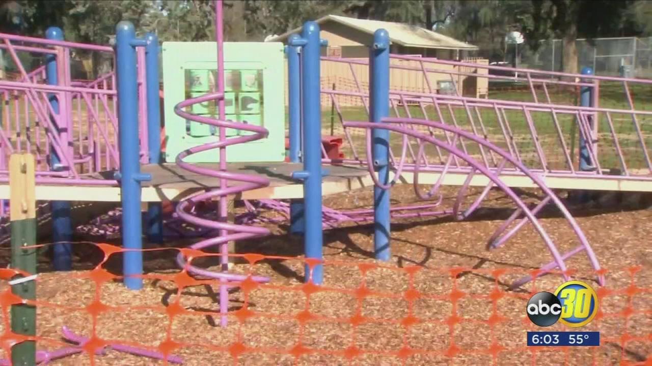 Merced playground closed after safety concerns