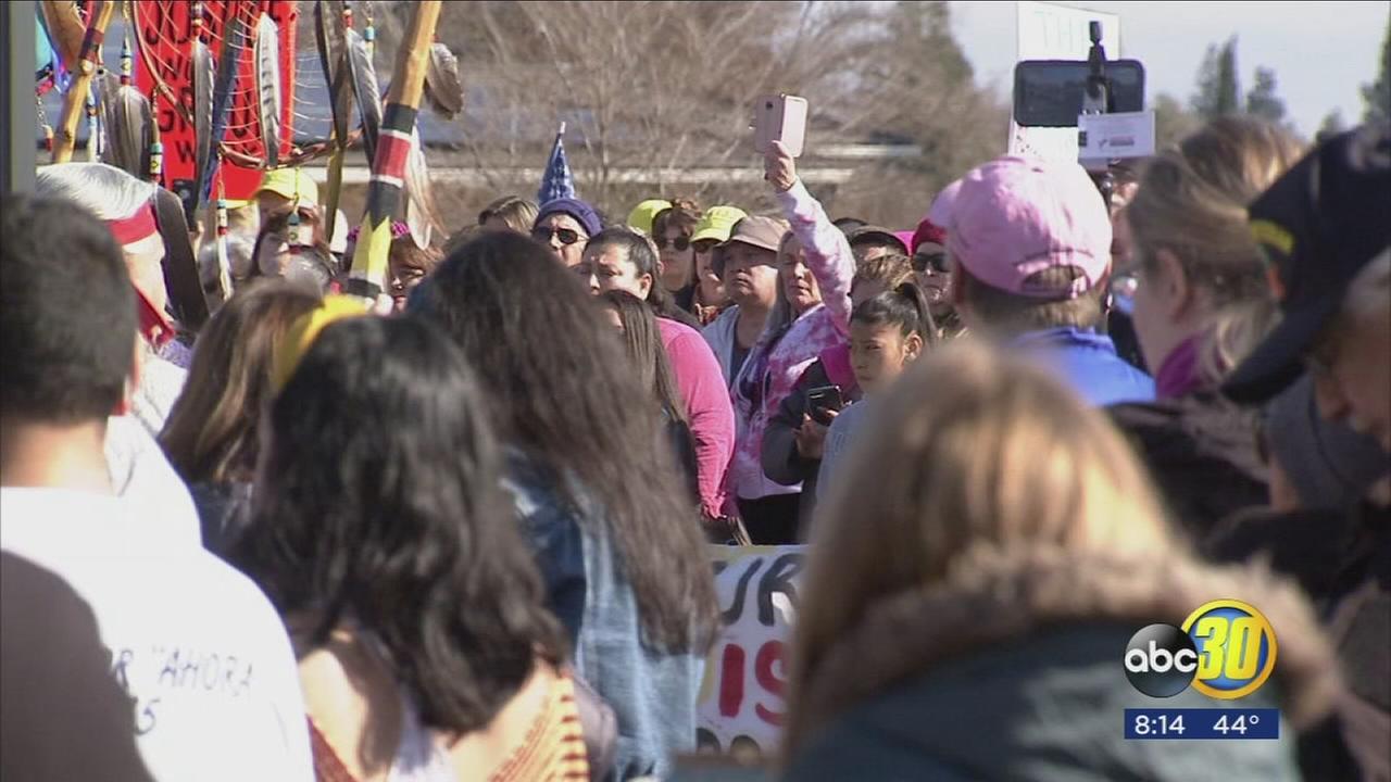 Womens March protestors flood Fresno streets