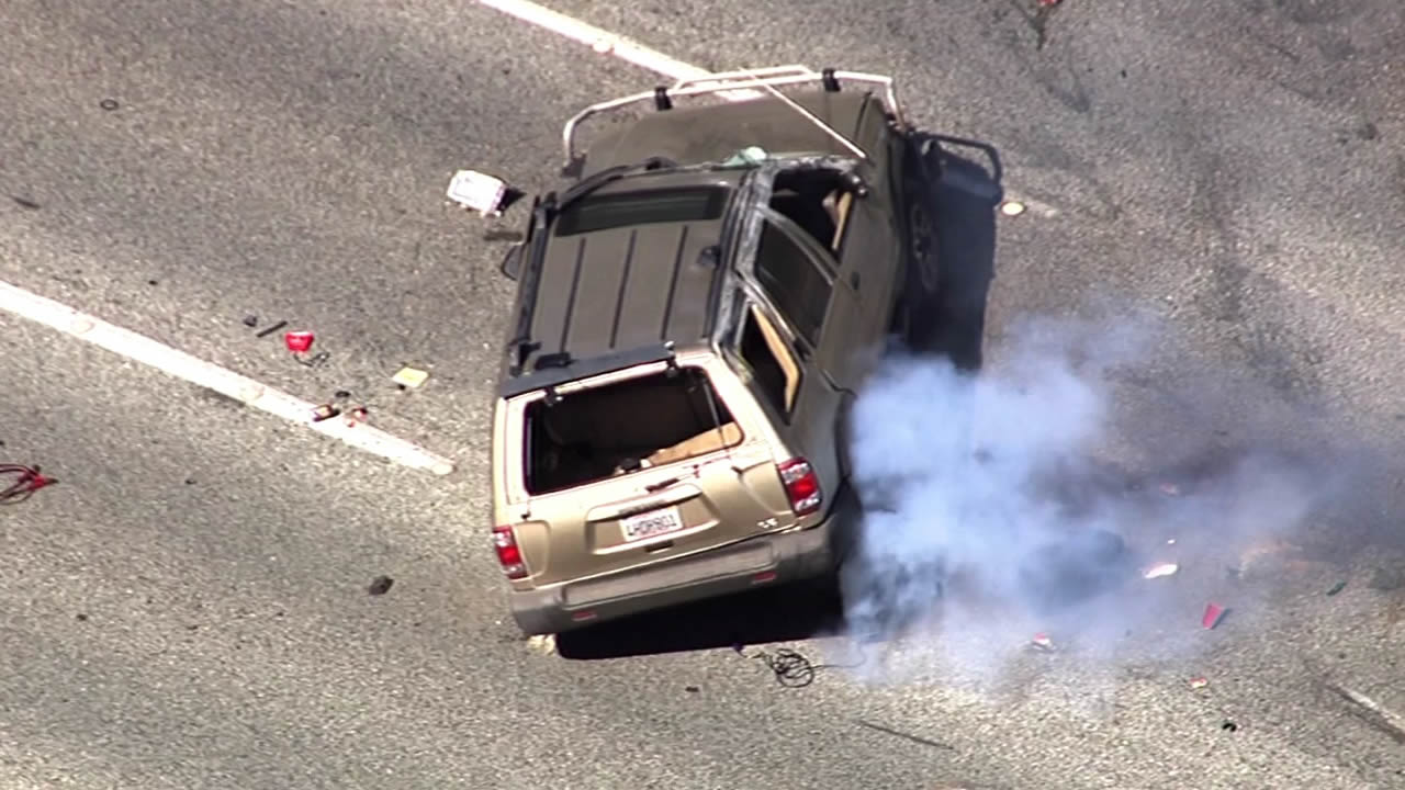 PHOTOS: High-speed Chase Ends In Rollover Crash On I-280, Drivers ...