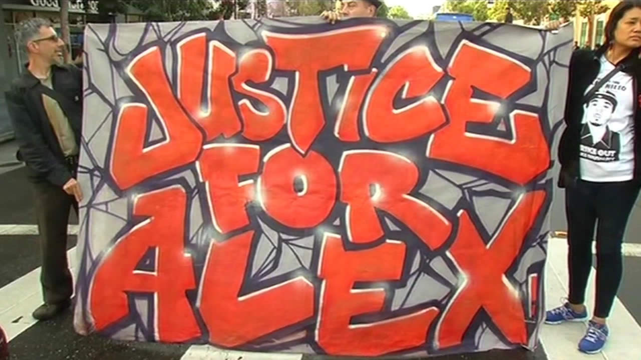 <div class='meta'><div class='origin-logo' data-origin='KGO'></div><span class='caption-text' data-credit=''>Protesters mark the one-year anniversary of the fatal shooting of Alex Nieto on Monday, March 23, 2105. (KGO-TV)</span></div>