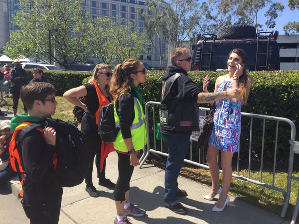 <div class='meta'><div class='origin-logo' data-origin='none'></div><span class='caption-text' data-credit='KGO-TV'>Donald Trump protesters block Old Bayshore Highway in Burlingame, Calif. on Friday, April 29, 2016.</span></div>