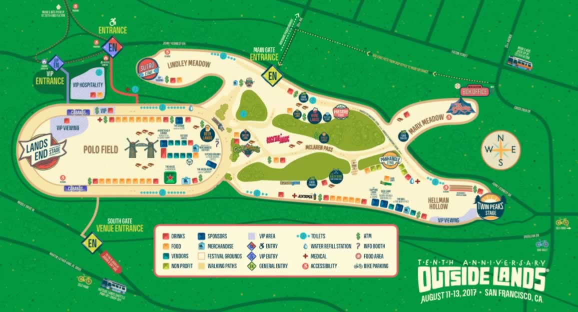 VIDEO Here's how to find your way around Outside Lands