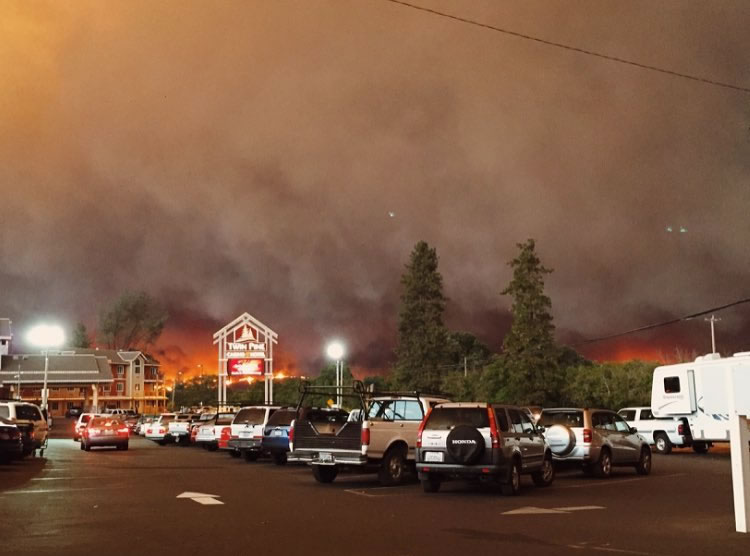 The Valley Fire in Lake County, Calif. burned thousands of acres on Sunday, September 13, 2015. <span class=meta>Photo by alie_boo/Instagram</span>