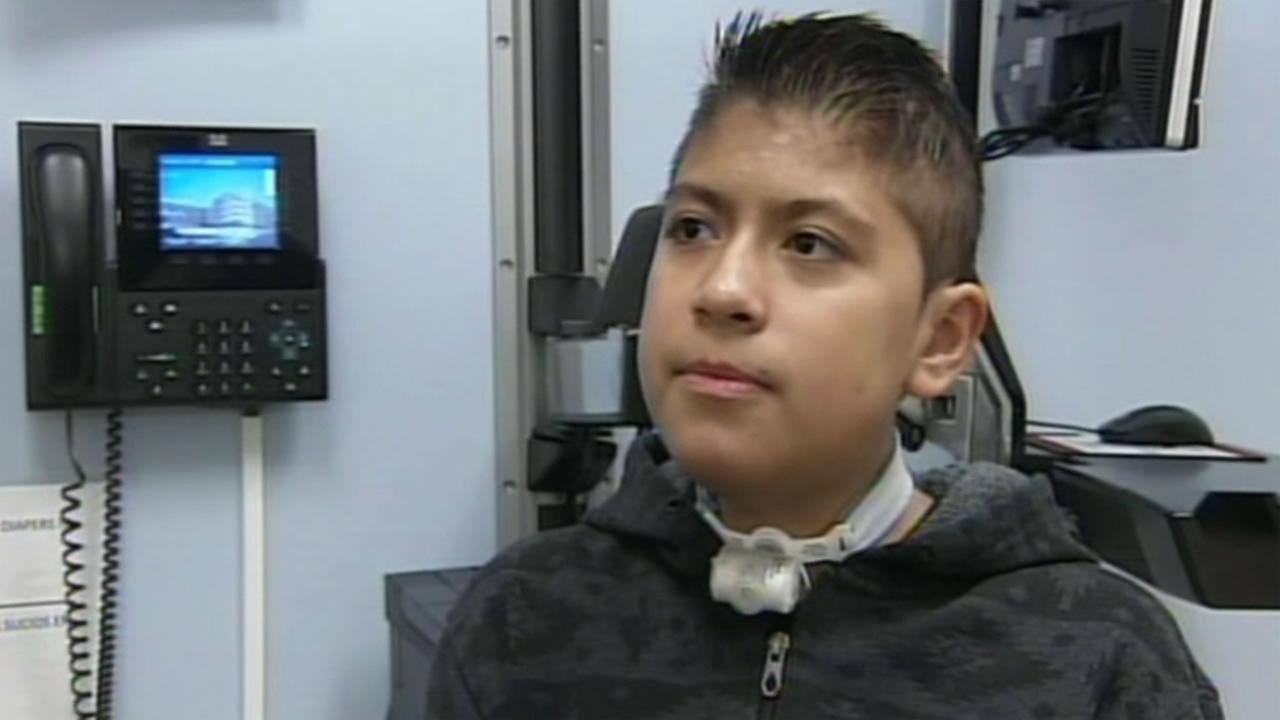 <b>Oswaldo Jimenez</b>, 13, is shown getting a check-up at Lucile Packards ... - 1116861_1280x720