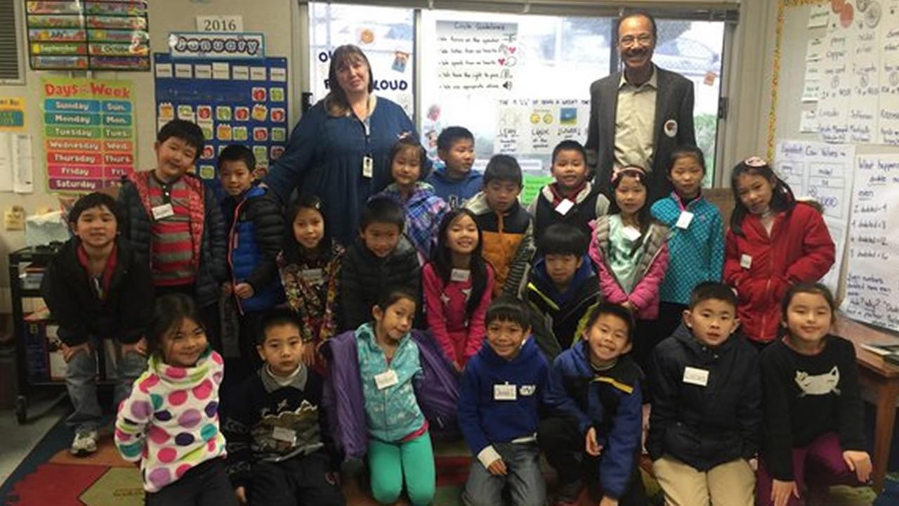ABC7 weather anchor Spencer Christian visits San Francisco school kids | 0
