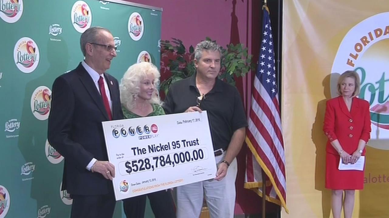Powerball winners from Florida claim share of 1.6B lottery prize