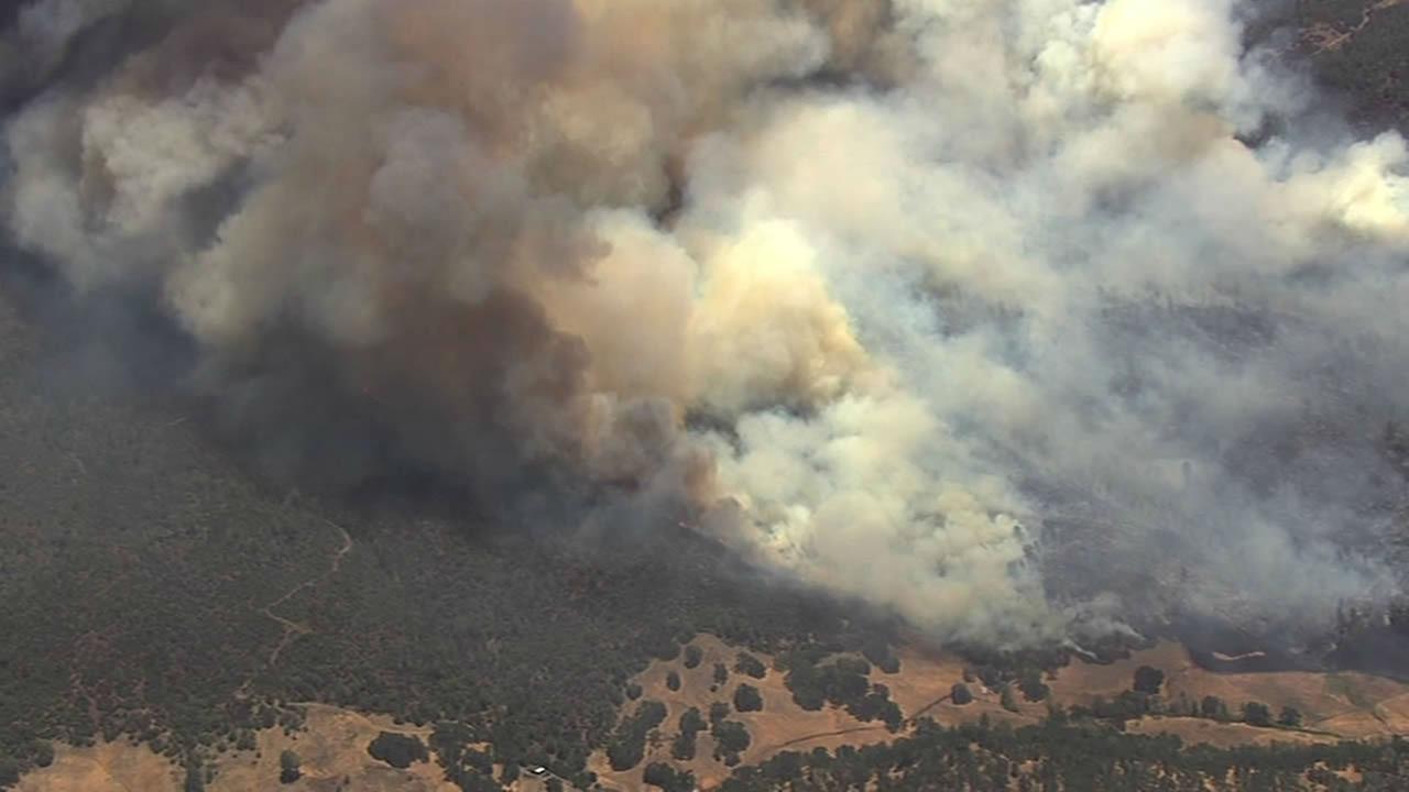 PHOTOS: Crews battling brush fire in Pope Valley area in Napa County 