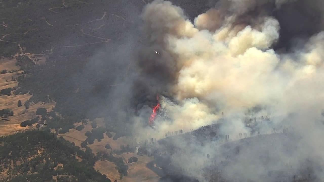 Photos: Crews Battling Brush Fire In Pope Valley Area In Napa County 