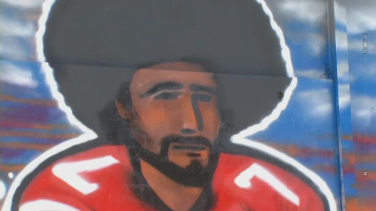 Mural supporting 49ers QB Colin Kaepernick goes up in San Francisco's Mission District - KGO-TV