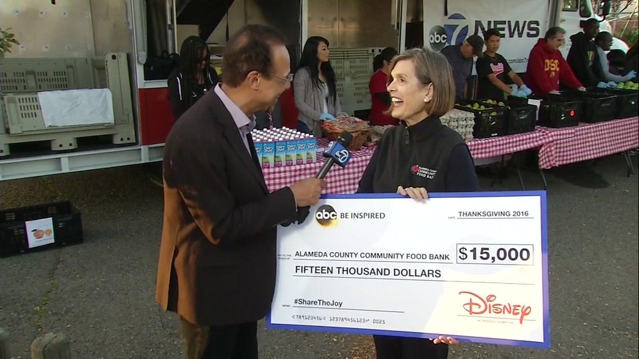 ABC7, Disney donates $15000 to Alameda County Community Food Bank - KGO-TV