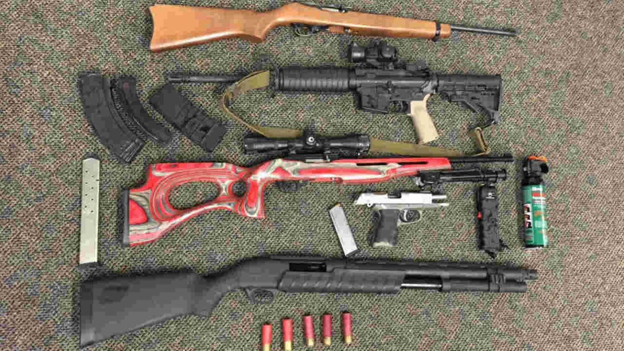 Probation search leads to cache of guns in Santa Rosa - KGO-TV