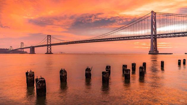 San Jose Francisco And Santa Rosa Make U S News Best Places The Golden Gate Bridge Glitters In Morning Light On Feb 7 2017