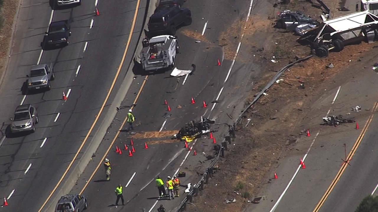 PHOTOS Fatal crash snarl traffic on Hwy 17 in Santa Clara County