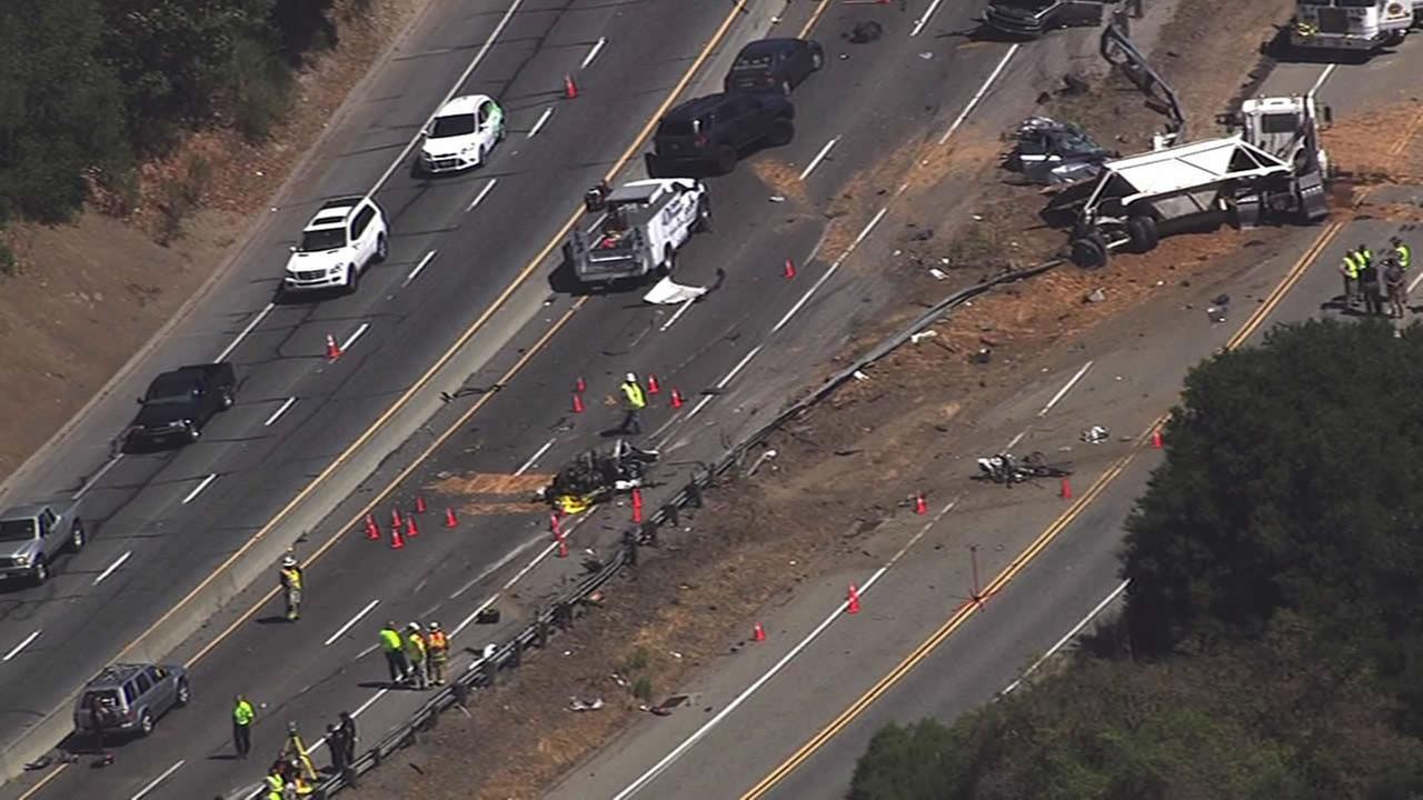 PHOTOS Fatal crash snarl traffic on Hwy 17 in Santa Clara County