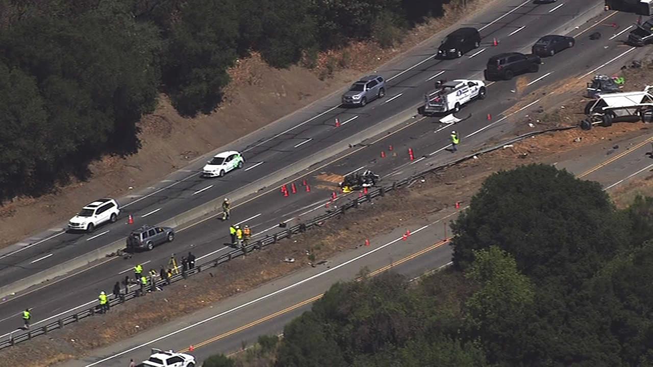 PHOTOS: Fatal crash snarl traffic on Hwy 17 in Santa Clara County