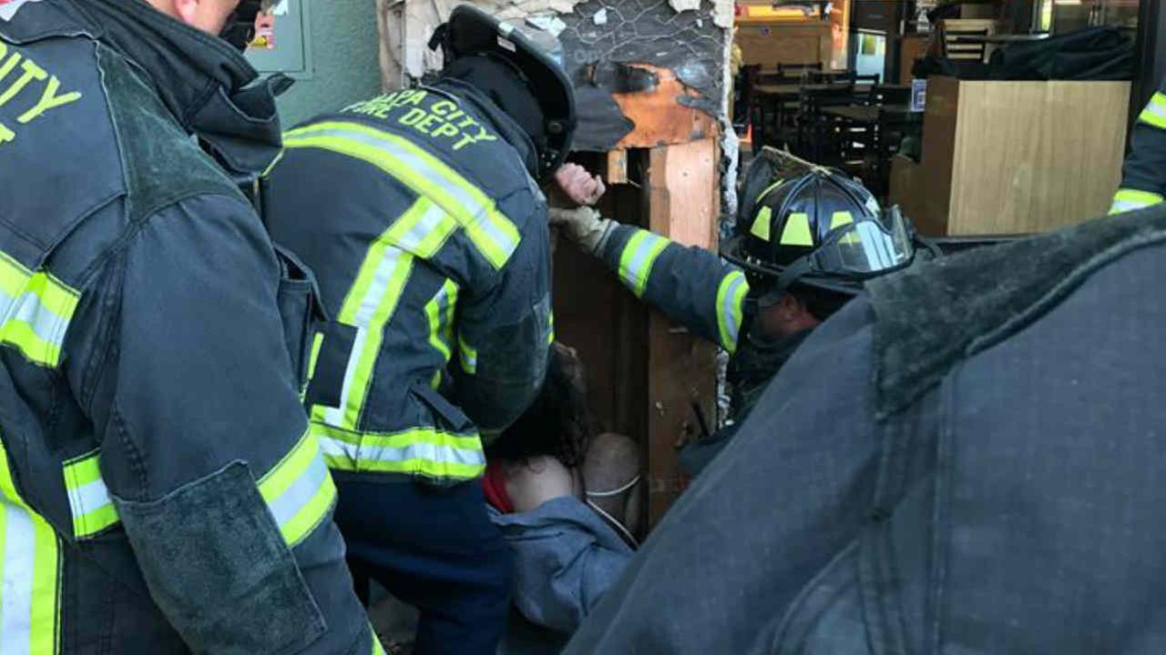 Naked man rescued from chimney, tells police he was 