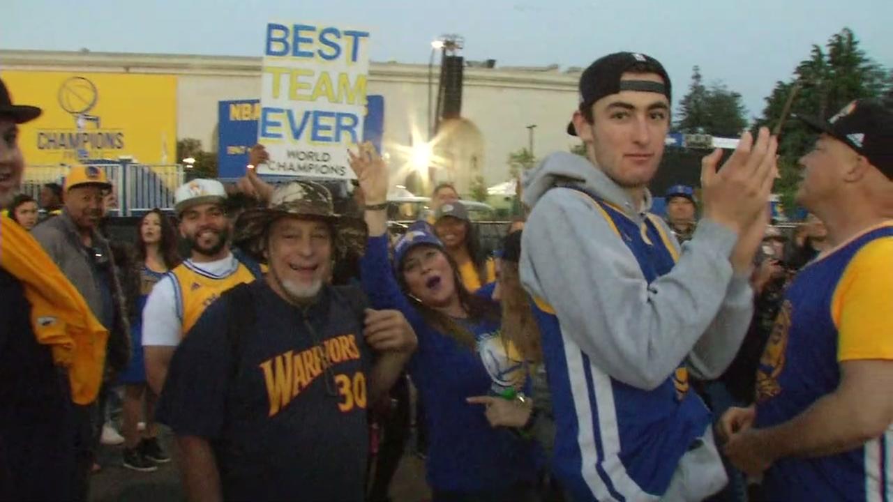 1.5 million attend Golden State Warriors' NBA Finals victory parade