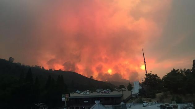 <div class='meta'><div class='origin-logo' data-origin='none'></div><span class='caption-text' data-credit='KGO-TV'>Historic downtown Mariposa is seen threatened by a large wildfire on Tuesday, July 18, 2017.</span></div>