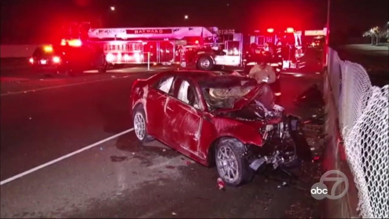 CHP officer killed in Hayward freeway crash